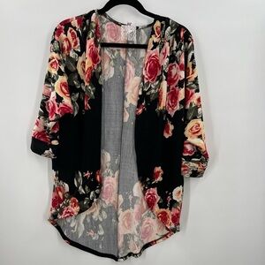 Mauve Floral Shrug/Wrap Cover Ladies Small